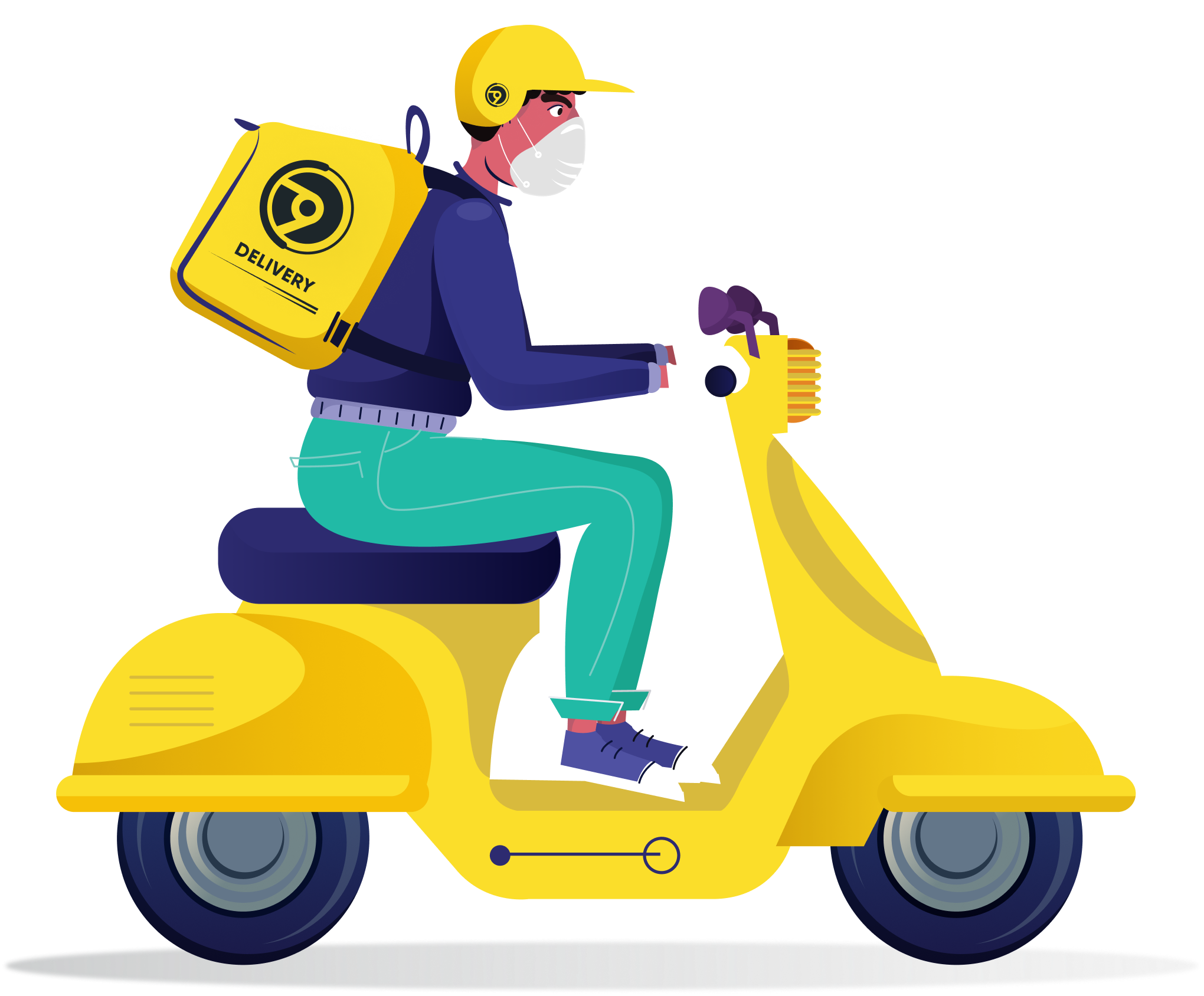Delivery rider